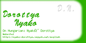 dorottya nyako business card